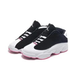 Jordan 13 Retro Hyper Pink (GS), Air Jordan 13 Hyper Pink, grade school basketball sneakers, black and pink Jordans, stylish high tops, Nike Air Jordan, girls' retro sneakers, limited edition Jordans, sneaker collection, urban fashion sneakers, hyper pink accents, retro sneaker design, Jordan brand shoes, premium materials, iconic Jordans, comfortable high tops, streetwear style, kids' Jordans, vibrant colorway.