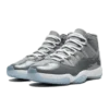 Jordan 11 Retro Cool Grey (2021), Air Jordan 11 Cool Grey, grey and white Jordans, stylish high tops, Nike Air Jordan, classic basketball shoes, limited edition Jordans, sneaker collection, urban fashion sneakers, Cool Grey colorway, retro sneaker design, Jordan brand shoes, premium materials, iconic Jordans, comfortable high tops, streetwear style, collector's edition Jordans, shiny patent leather, timeless footwear.