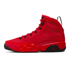 Jordan 9 Retro Chile Red, Air Jordan 9 Chile Red, red and black Jordans, stylish high tops, Nike Air Jordan, classic basketball shoes, limited edition Jordans, sneaker collection, urban fashion sneakers, Chile Red colorway, retro sneaker design, Jordan brand shoes, premium materials, iconic Jordans, comfortable high tops, streetwear style, collector's edition Jordans, bold colorway, performance footwear.