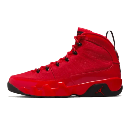 Jordan 9 Retro Chile Red, Air Jordan 9 Chile Red, red and black Jordans, stylish high tops, Nike Air Jordan, classic basketball shoes, limited edition Jordans, sneaker collection, urban fashion sneakers, Chile Red colorway, retro sneaker design, Jordan brand shoes, premium materials, iconic Jordans, comfortable high tops, streetwear style, collector's edition Jordans, bold colorway, performance footwear.