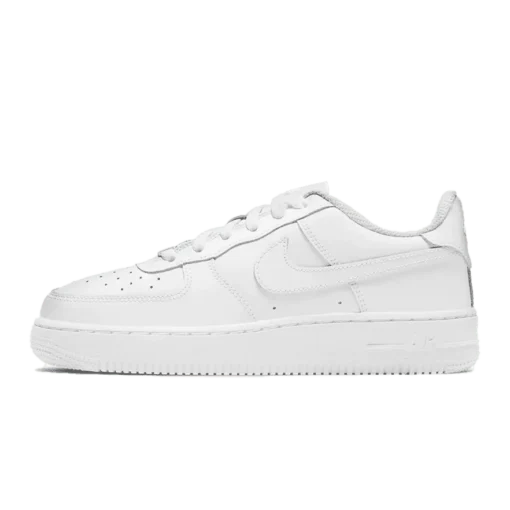 Nike Air Force 1 Low LE, Triple White AF1 (GS), Nike AF1 Triple White, grade school Nike AF1, Nike Air Force 1 kids' edition, all-white Nike AF1, Nike AF1 white colorway, Nike Air Force 1 LE GS, Triple White sneakers, kids' Nike AF1, classic white Nike AF1, Nike sneakerhead collection, Nike AF1 kids' style, White Nike Air Force 1 Low, Nike AF1 Triple White GS edition